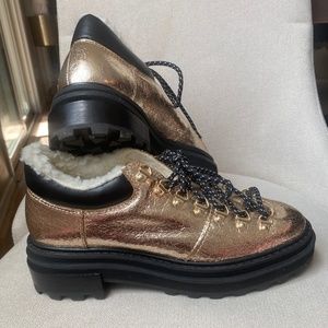 Schutz Shearling Winter Booties